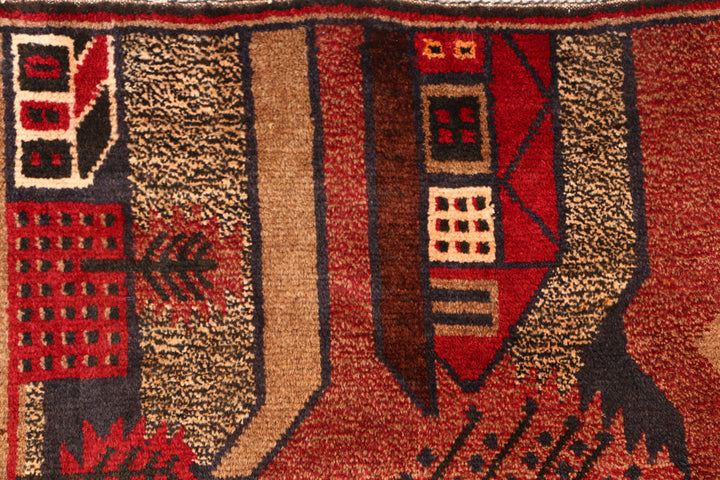 Multi Colored Baluchi 2' 11 x 4' 6 - No. 54523 - ALRUG Rug Store