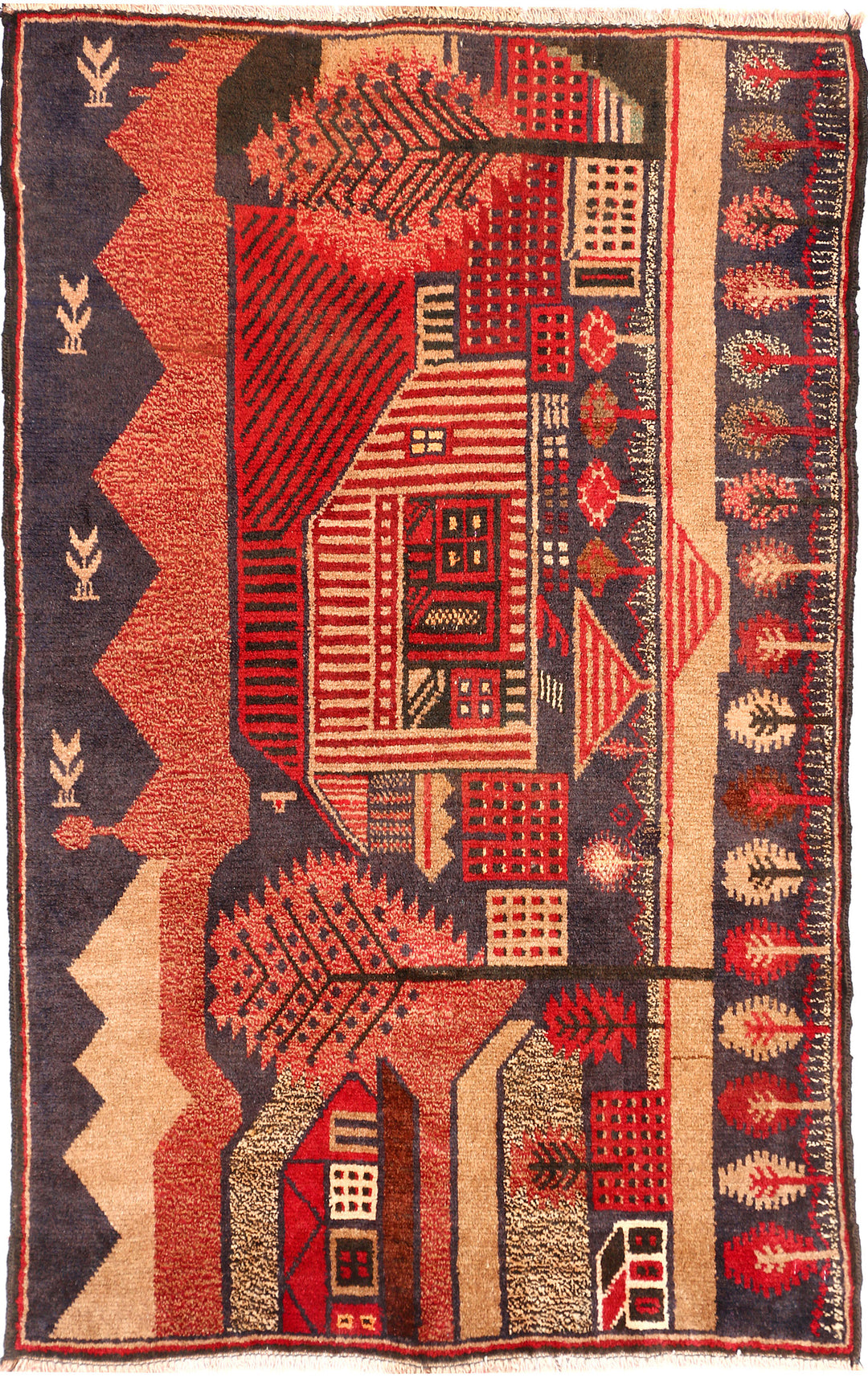 Multi Colored Baluchi 2' 11 x 4' 6 - No. 54523 - ALRUG Rug Store