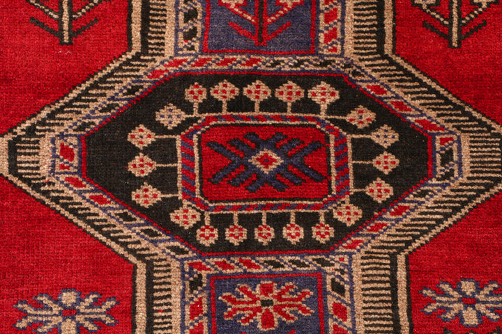 Firebrick Baluchi 3' 1 x 4' 3 - No. 54530 - ALRUG Rug Store