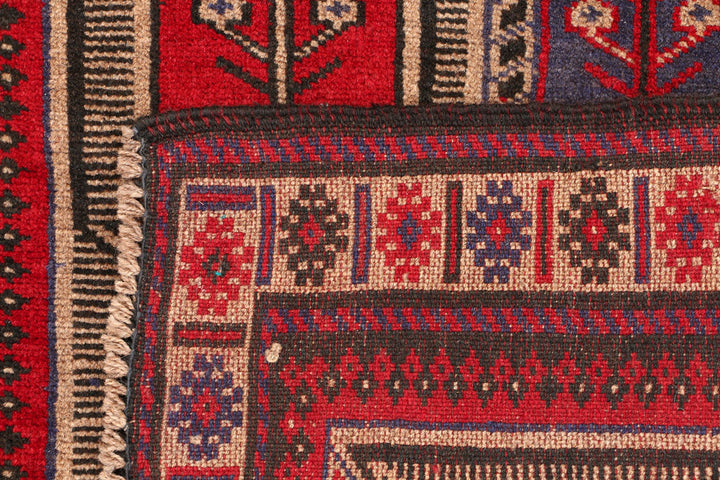 Firebrick Baluchi 3' 1 x 4' 3 - No. 54530 - ALRUG Rug Store