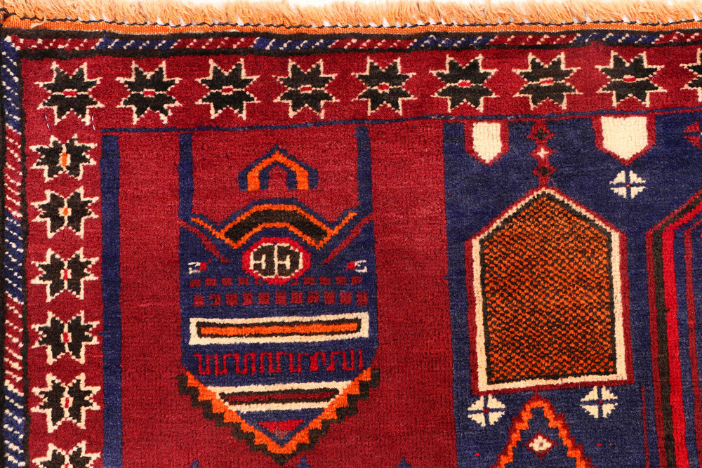 Slate Blue Baluchi 2' 9 x 4' 5 - No. 54533 - ALRUG Rug Store