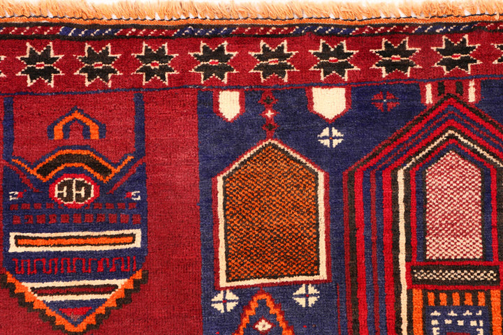 Slate Blue Baluchi 2' 9 x 4' 5 - No. 54533 - ALRUG Rug Store