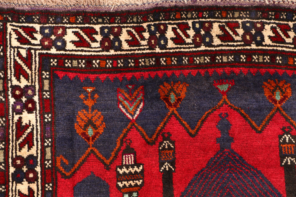 Multi Colored Prayer 3' 1 x 4' 8 - No. 54534 - ALRUG Rug Store