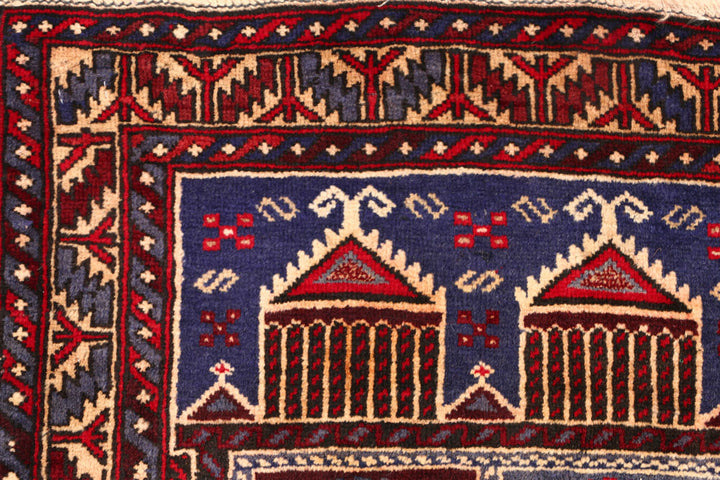 Slate Blue Prayer 2' 11 x 4' 3 - No. 54535 - ALRUG Rug Store