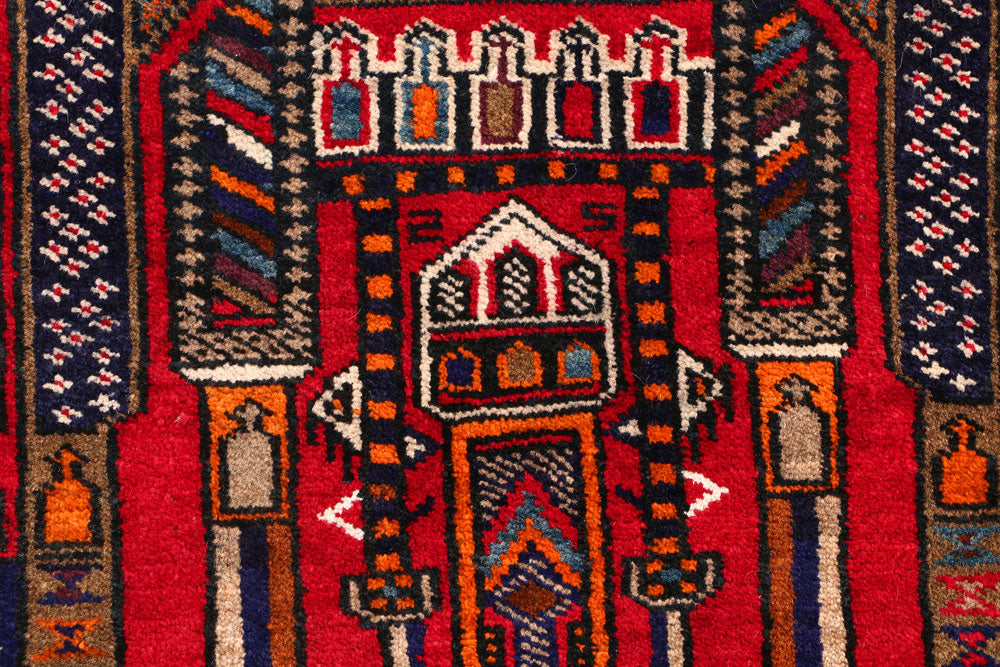 Multi Colored Prayer 2' 11 x 4' 3 - No. 54543 - ALRUG Rug Store