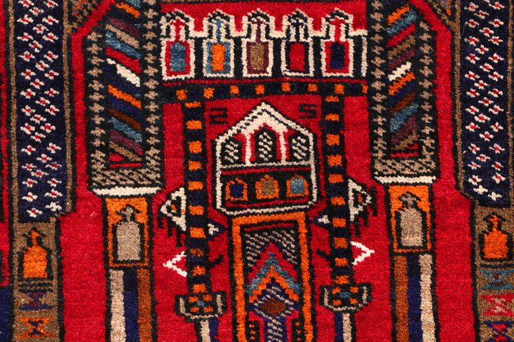 Multi Colored Prayer 2' 11 x 4' 3 - No. 54543 - ALRUG Rug Store