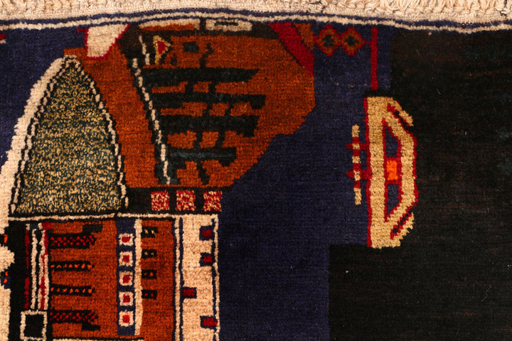 Multi Colored Baluchi 2' 9 x 4' 7 - No. 54545 - ALRUG Rug Store