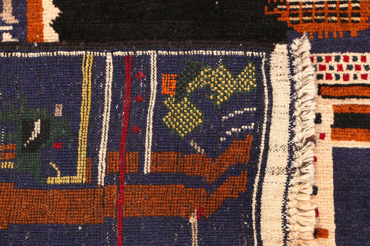 Multi Colored Baluchi 2' 9 x 4' 7 - No. 54545 - ALRUG Rug Store