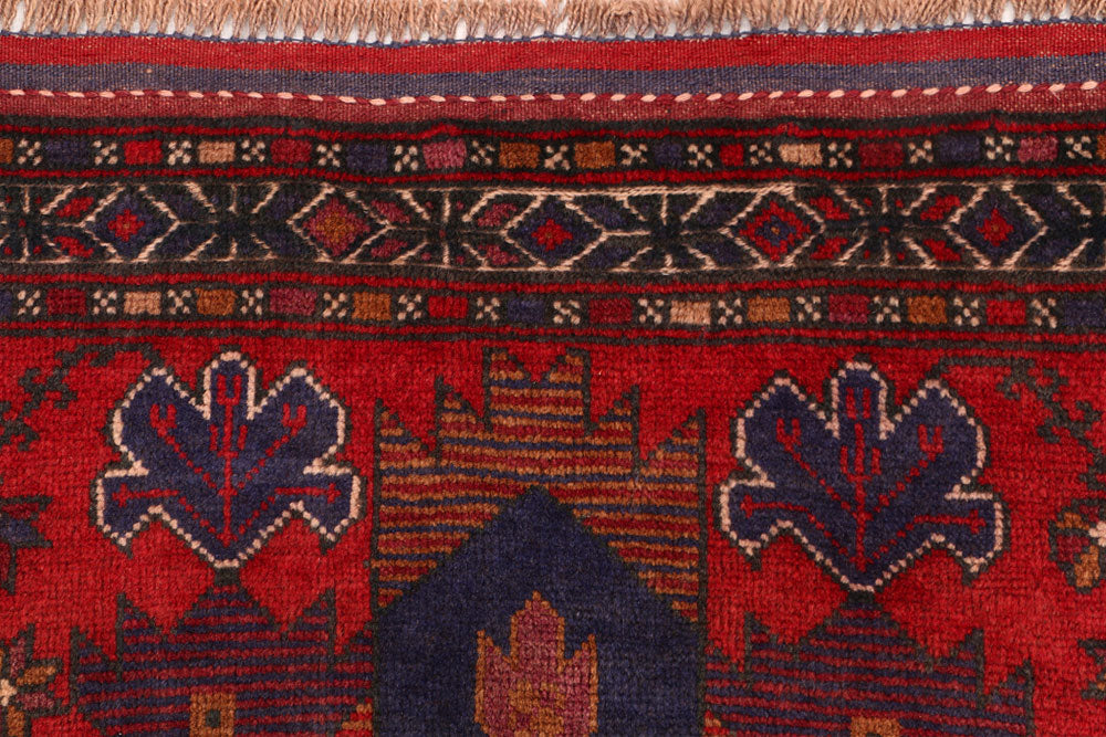 Firebrick Baluchi 2' 10 x 4' 2 - No. 54549 - ALRUG Rug Store