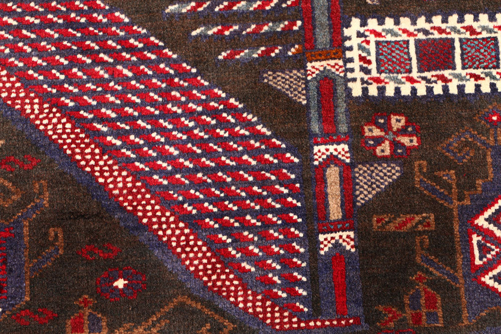 Multi Colored Baluchi 2' 8 x 4' 4 - No. 54555 - ALRUG Rug Store