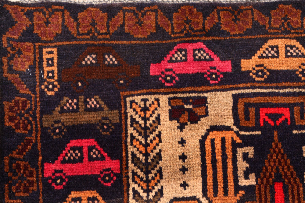 Cornsilk Baluchi 2' 9 x 4' 2 - No. 54558 - ALRUG Rug Store