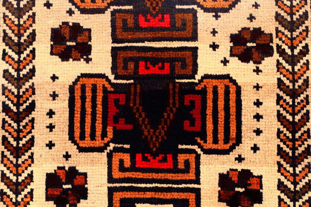 Cornsilk Baluchi 2' 9 x 4' 2 - No. 54558 - ALRUG Rug Store