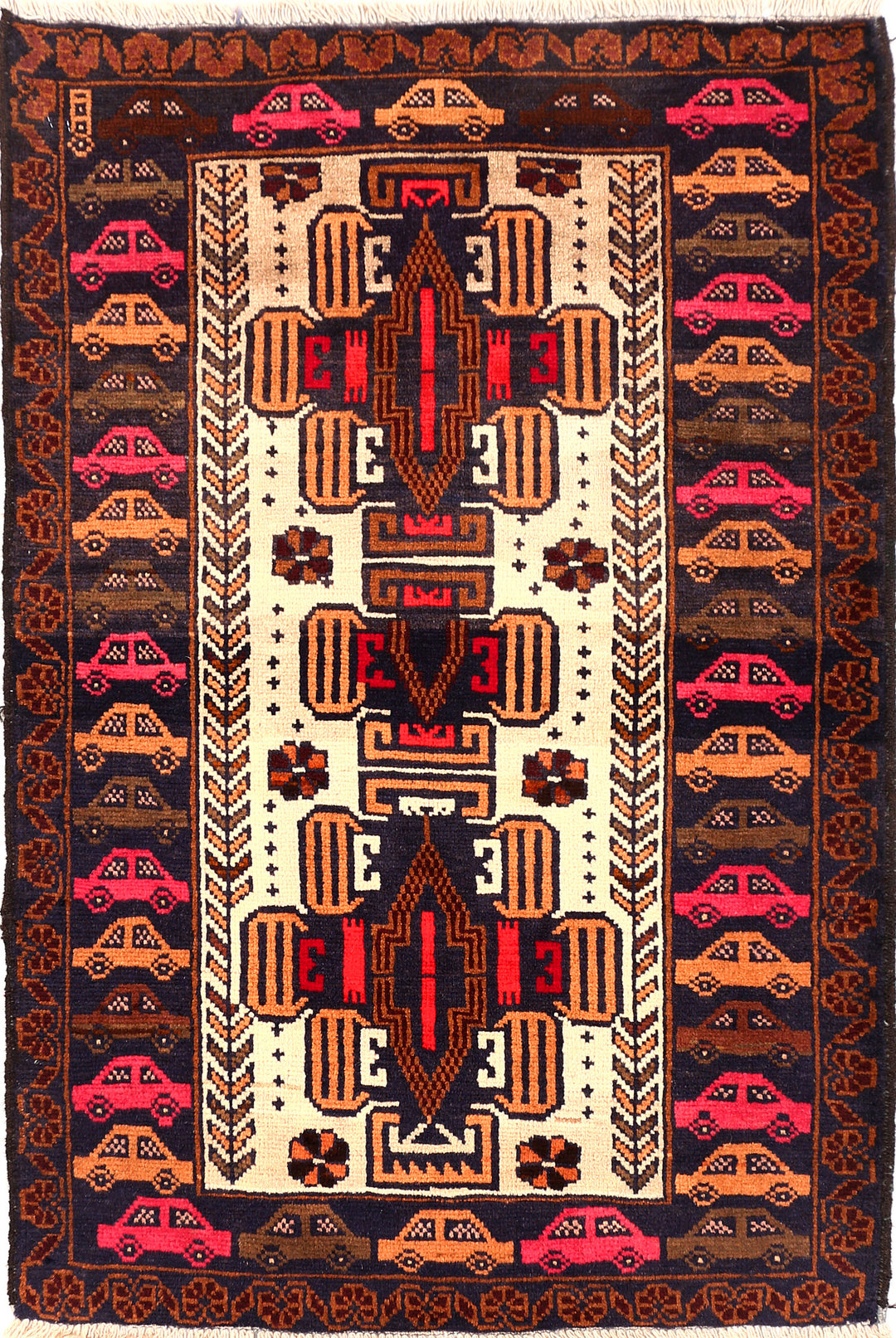 Cornsilk Baluchi 2' 9 x 4' 2 - No. 54558 - ALRUG Rug Store