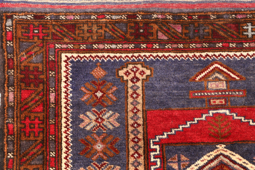 Multi Colored Prayer 2' 11 x 3' 10 - No. 54561 - ALRUG Rug Store