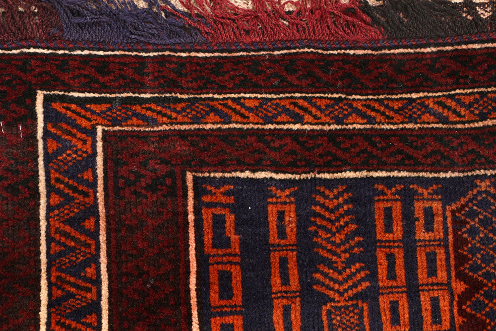 Midnight Blue Baluchi 2' 9 x 3' 7 - No. 54562 - ALRUG Rug Store