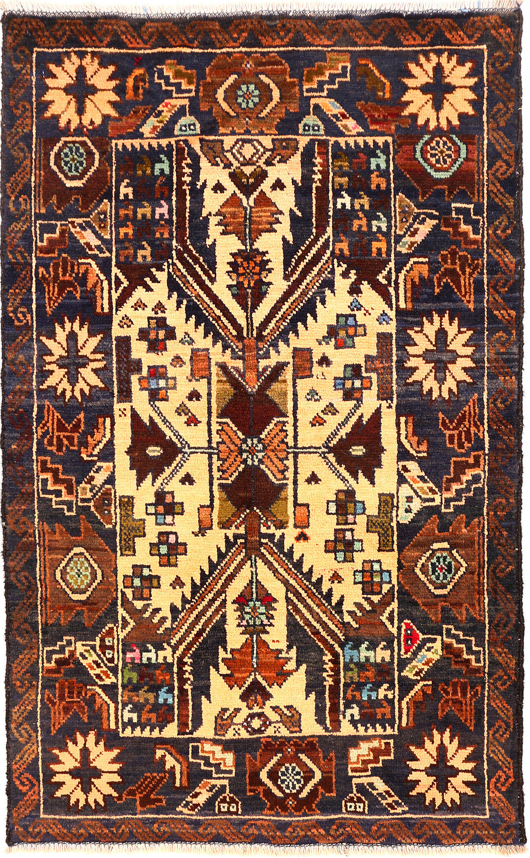 Cornsilk Baluchi 2' 7 x 4' 3 - No. 54563 - ALRUG Rug Store