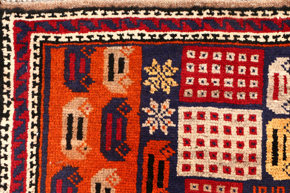 Multi Colored Baluchi 2' 11 x 4' 9 - No. 54564 - ALRUG Rug Store