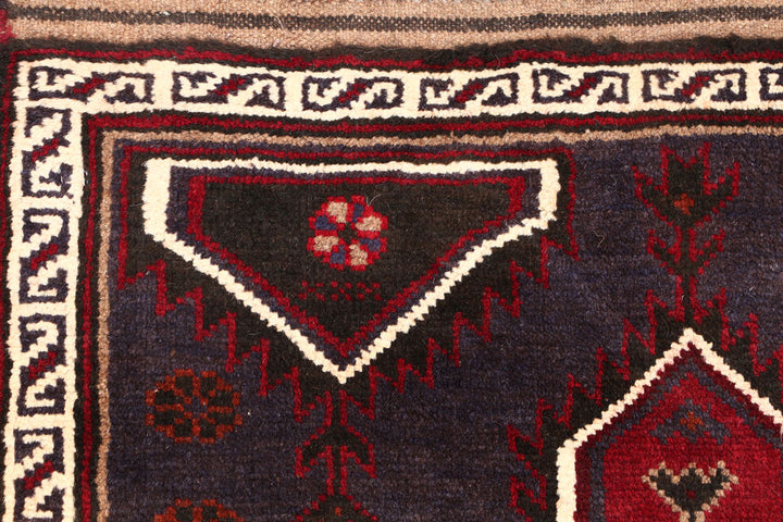 Midnight Blue Baluchi 3' 1 x 5' 1 - No. 54566 - ALRUG Rug Store