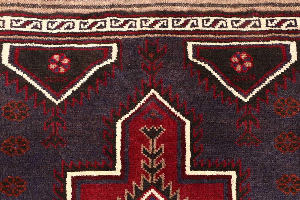 Midnight Blue Baluchi 3' 1 x 5' 1 - No. 54566 - ALRUG Rug Store