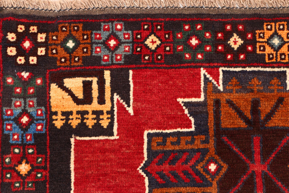 Firebrick Baluchi 2' 11 x 4' 2 - No. 54574 - ALRUG Rug Store