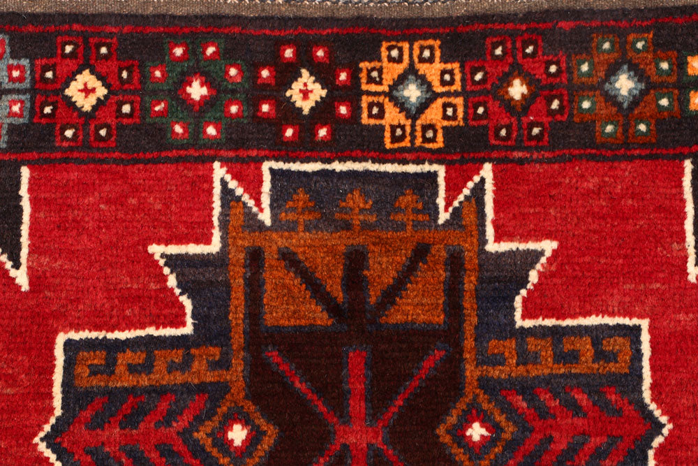 Firebrick Baluchi 2' 11 x 4' 2 - No. 54574 - ALRUG Rug Store