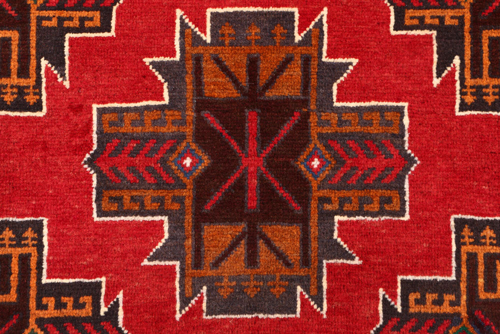 Firebrick Baluchi 2' 11 x 4' 2 - No. 54574 - ALRUG Rug Store