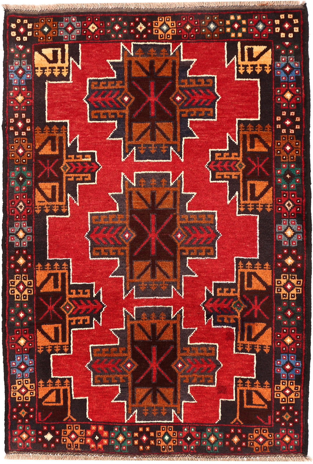 Firebrick Baluchi 2' 11 x 4' 2 - No. 54574 - ALRUG Rug Store