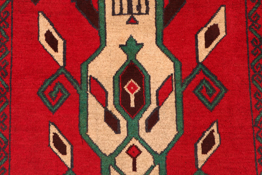 Firebrick Baluchi 2' 8 x 4' 7 - No. 54582 - ALRUG Rug Store