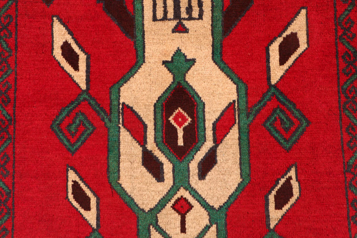 Firebrick Baluchi 2' 8 x 4' 7 - No. 54582 - ALRUG Rug Store