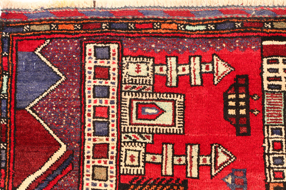 Crimson Baluchi 3' 1 x 4' 5 - No. 54584 - ALRUG Rug Store