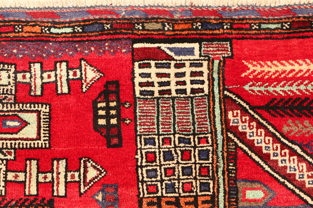 Crimson Baluchi 3' 1 x 4' 5 - No. 54584 - ALRUG Rug Store