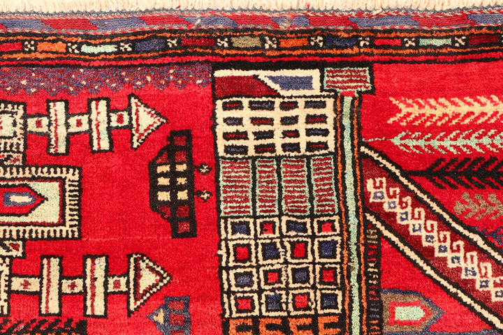 Crimson Baluchi 3' 1 x 4' 5 - No. 54584 - ALRUG Rug Store