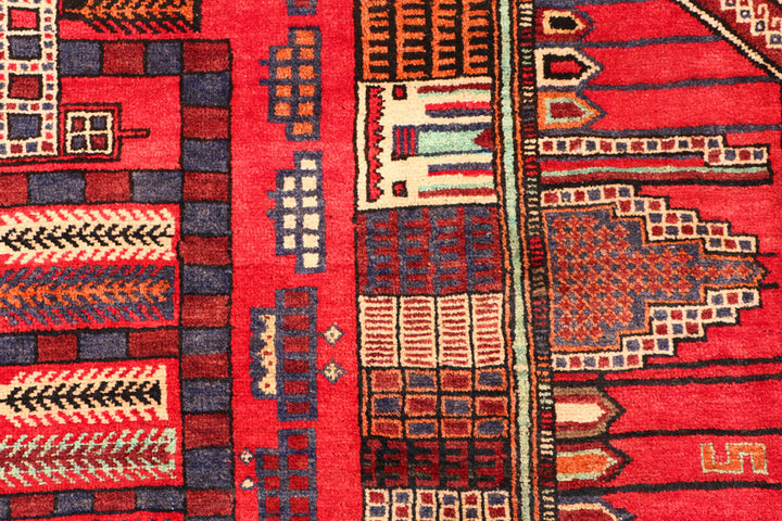 Crimson Baluchi 3' 1 x 4' 5 - No. 54584 - ALRUG Rug Store