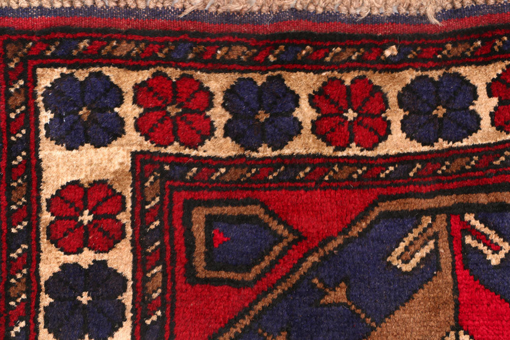 Dark Slateblue Baluchi 2' 9 x 4' 4 - No. 54585 - ALRUG Rug Store