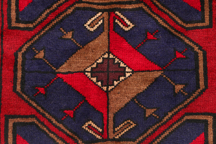 Dark Slateblue Baluchi 2' 9 x 4' 4 - No. 54585 - ALRUG Rug Store