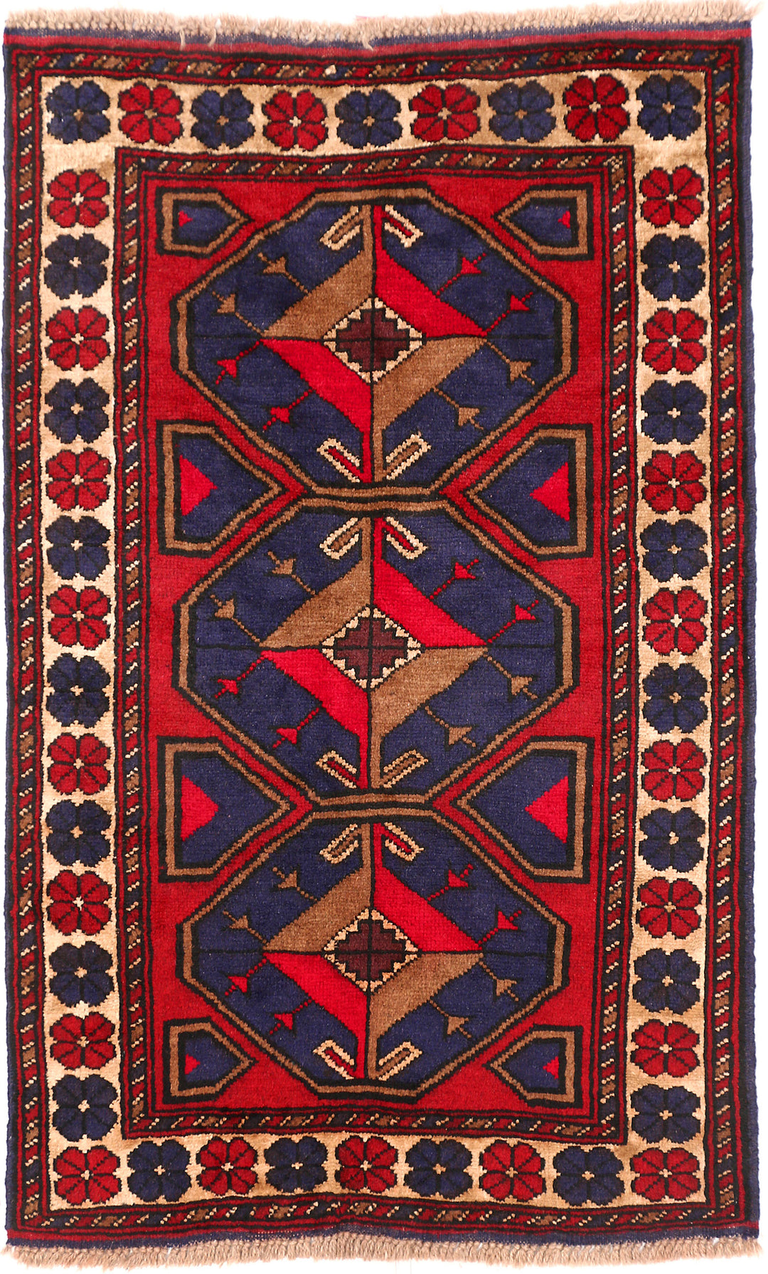 Dark Slateblue Baluchi 2' 9 x 4' 4 - No. 54585 - ALRUG Rug Store