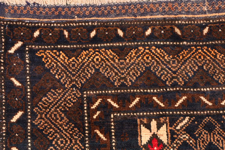 Multi Colored Baluchi 3' x 4' 4 - No. 54586 - ALRUG Rug Store