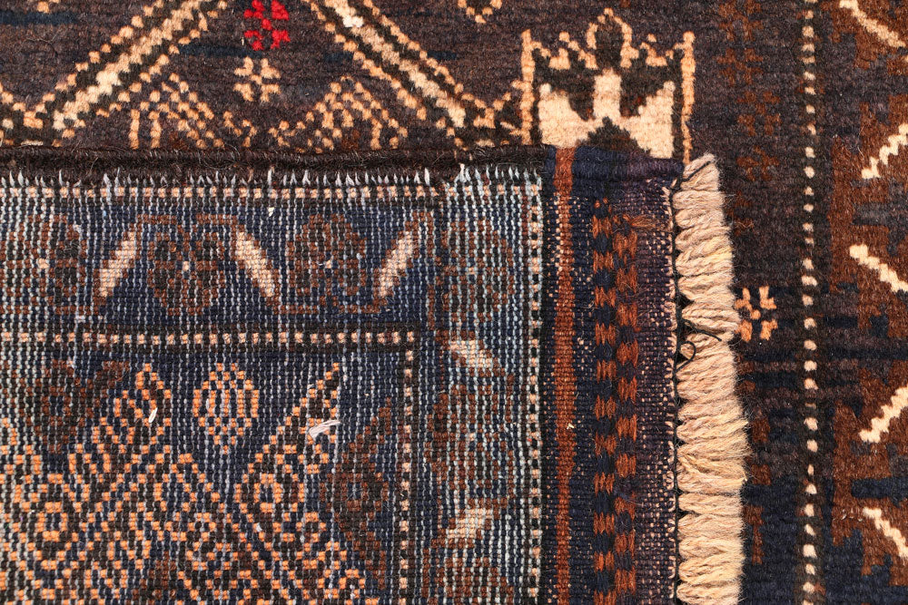 Multi Colored Baluchi 3' x 4' 4 - No. 54586 - ALRUG Rug Store