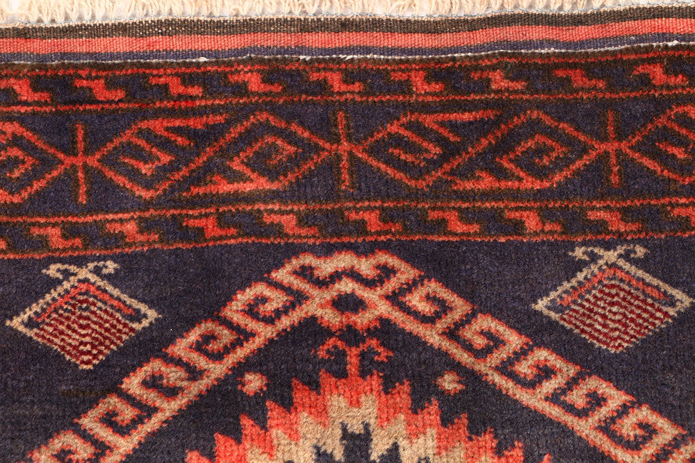 Multi Colored Baluchi 2' 6 x 4' 2 - No. 54590 - ALRUG Rug Store