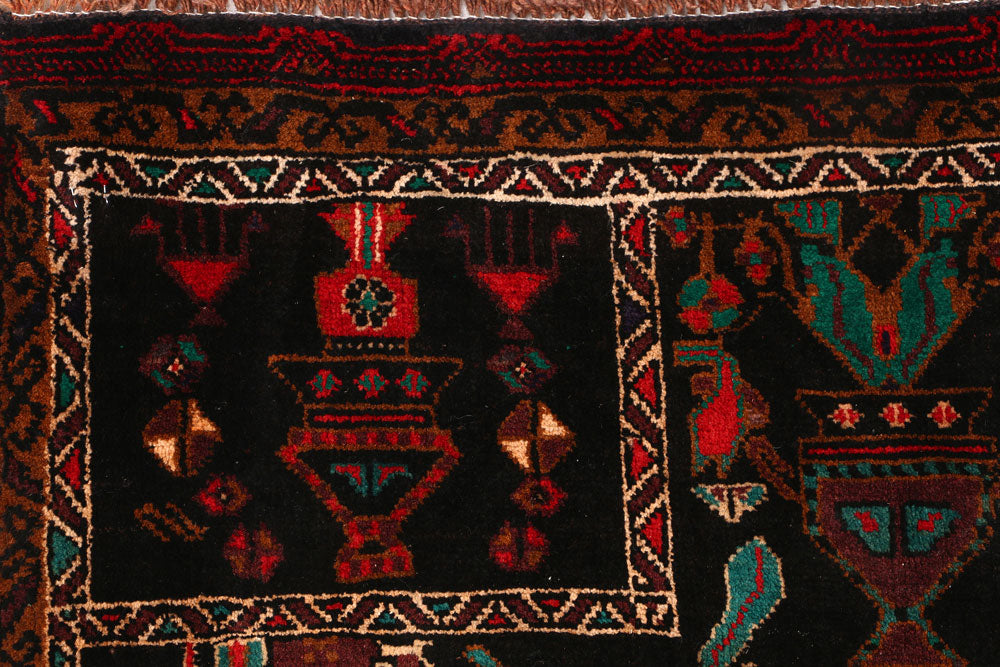 Multi Colored Baluchi 3' 2 x 4' 3 - No. 54593 - ALRUG Rug Store