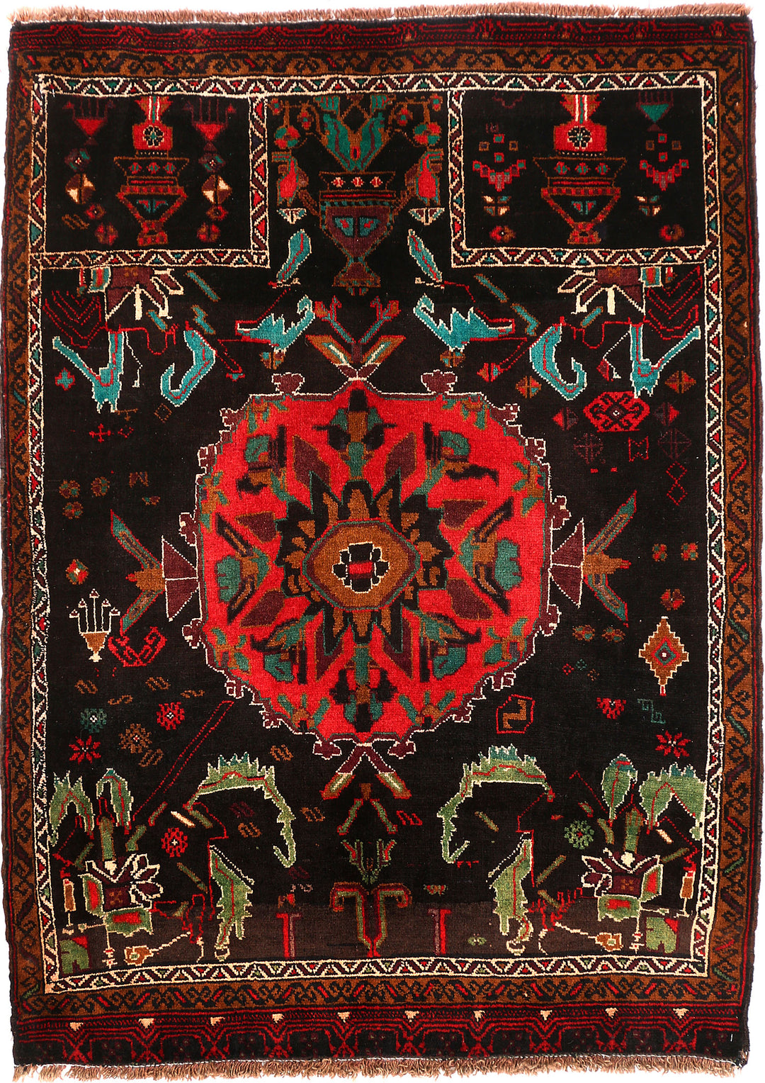 Multi Colored Baluchi 3' 2 x 4' 3 - No. 54593 - ALRUG Rug Store