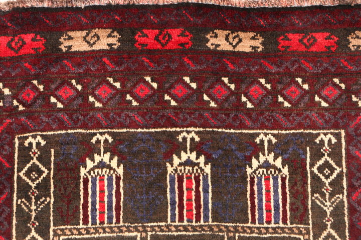 Multi Colored Baluchi 2' 10 x 4' 3 - No. 54594 - ALRUG Rug Store