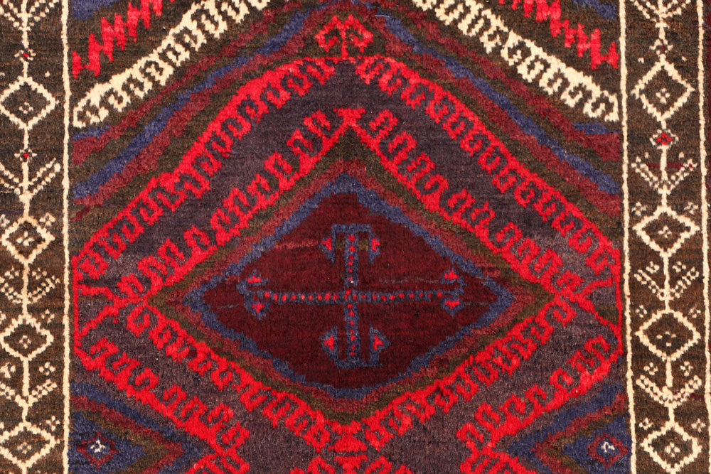 Multi Colored Baluchi 2' 10 x 4' 3 - No. 54594 - ALRUG Rug Store