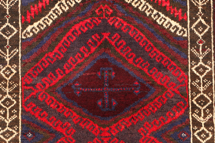 Multi Colored Baluchi 2' 10 x 4' 3 - No. 54594 - ALRUG Rug Store