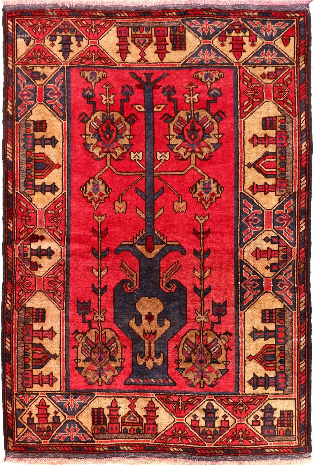 Crimson Baluchi 2' 11 x 4' 1 - No. 54596 - ALRUG Rug Store