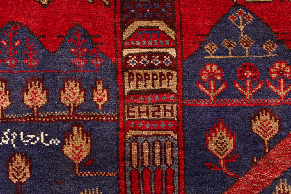 Multi Colored Baluchi 2' 11 x 3' 11 - No. 54598 - ALRUG Rug Store