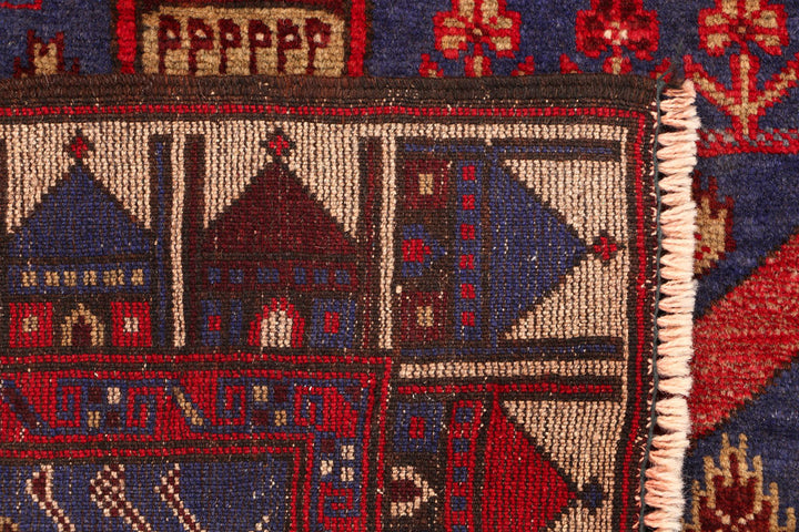 Multi Colored Baluchi 2' 11 x 3' 11 - No. 54598 - ALRUG Rug Store