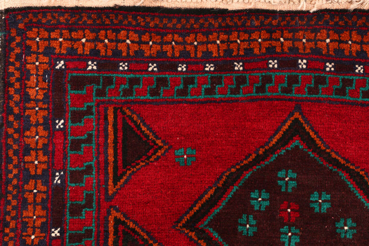 Firebrick Baluchi 2' 7 x 3' 10 - No. 54600 - ALRUG Rug Store