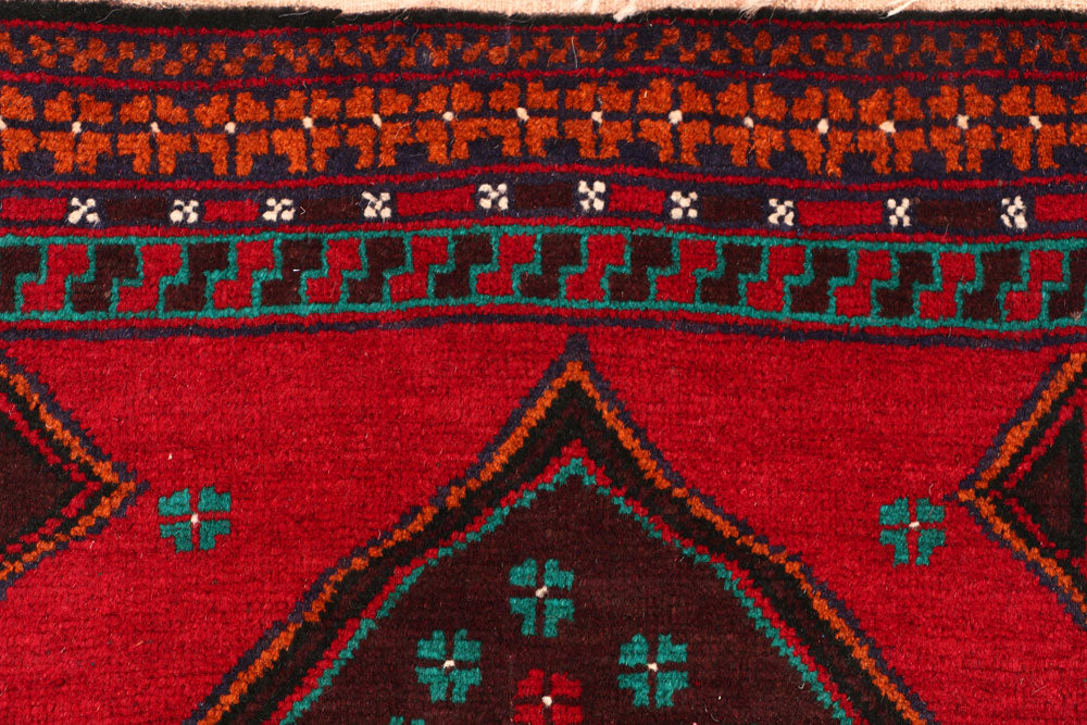 Firebrick Baluchi 2' 7 x 3' 10 - No. 54600 - ALRUG Rug Store