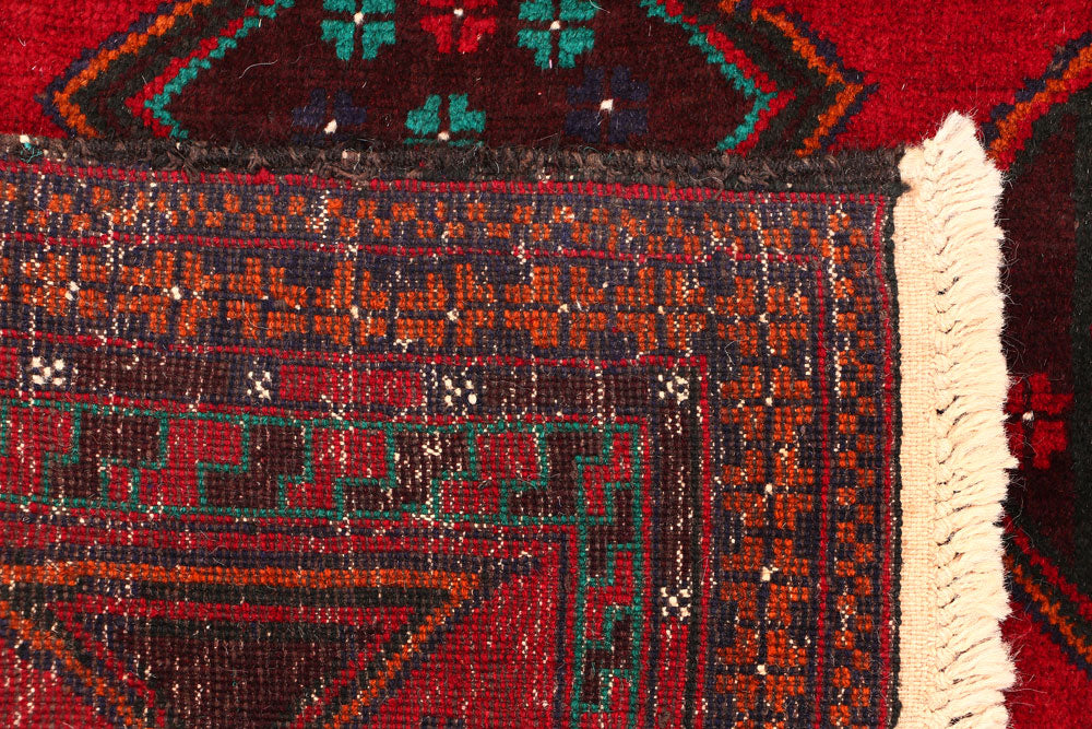 Firebrick Baluchi 2' 7 x 3' 10 - No. 54600 - ALRUG Rug Store